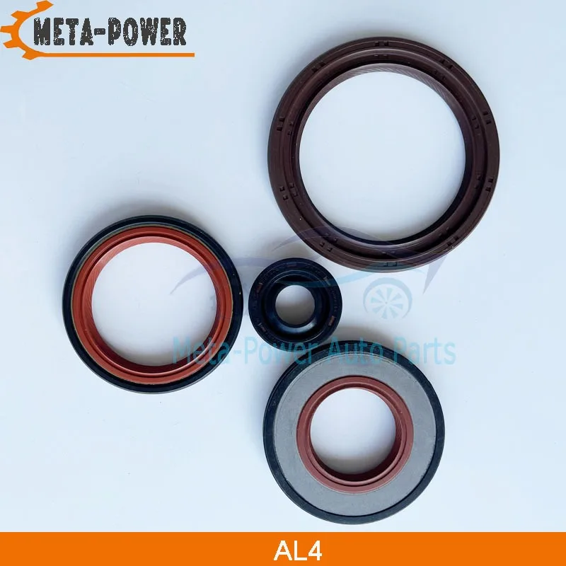 4pcs/set AL4 Auto Transmission Oil Seal Left Right Half Shaft Seal Shift Lever Oil Seal for PEUGEOT Citroen Renault 226424 DPO