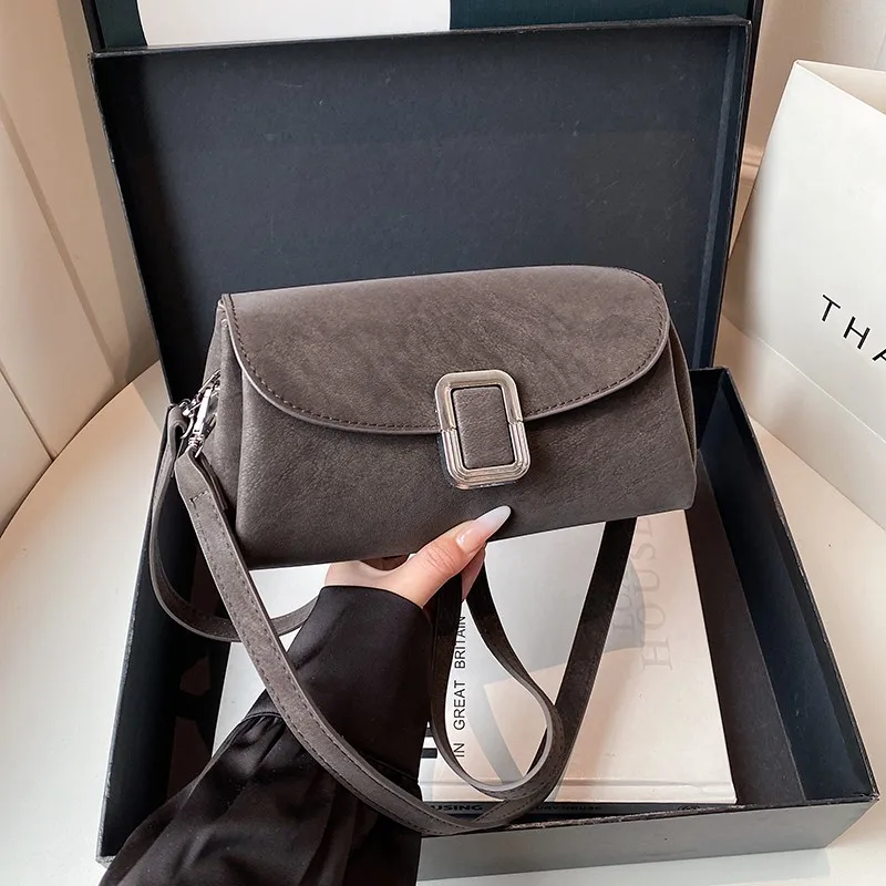 

Модная винтажная сумка через плечо для женщин, минималистичная кожаная сумка для подгузников, большая вместительная элегантная сумка-тоут через плечо, уникальная.