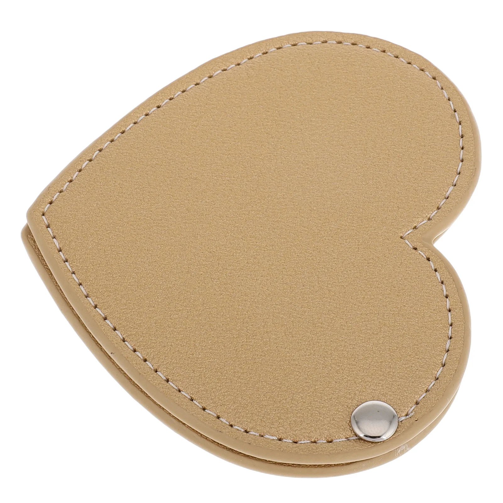 Contenitore per specchio a forma di cuore da campeggio compatto per borse da tasca carine da donna che utilizzano piccoli specchi