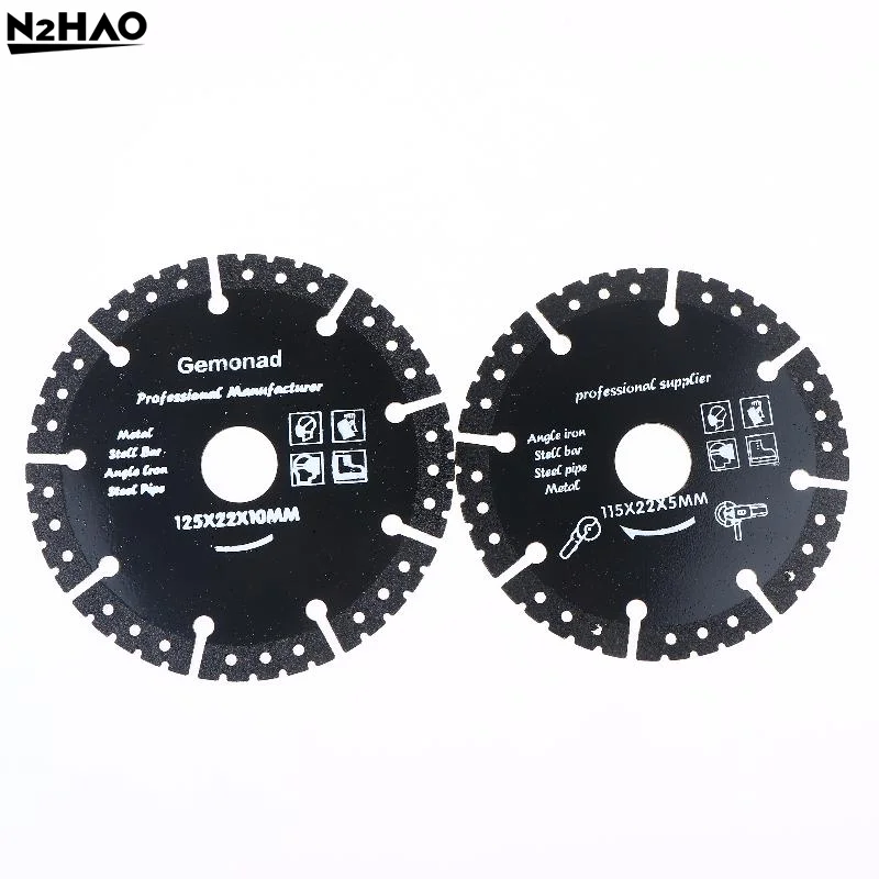 شفرات قطع معدنية 115/125 مم - أقراص حادة للصلب والألومنيوم والخرسانة والحجر والرخام وأقراص قطع الحديد #1