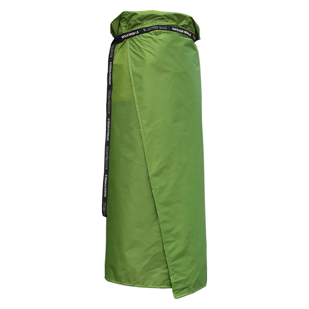 20D Rain Skirt Waterproof Apron Windbreak Skirt 70-110cm Waist For Camping Green Hiking Rain Poncho Rain Pants