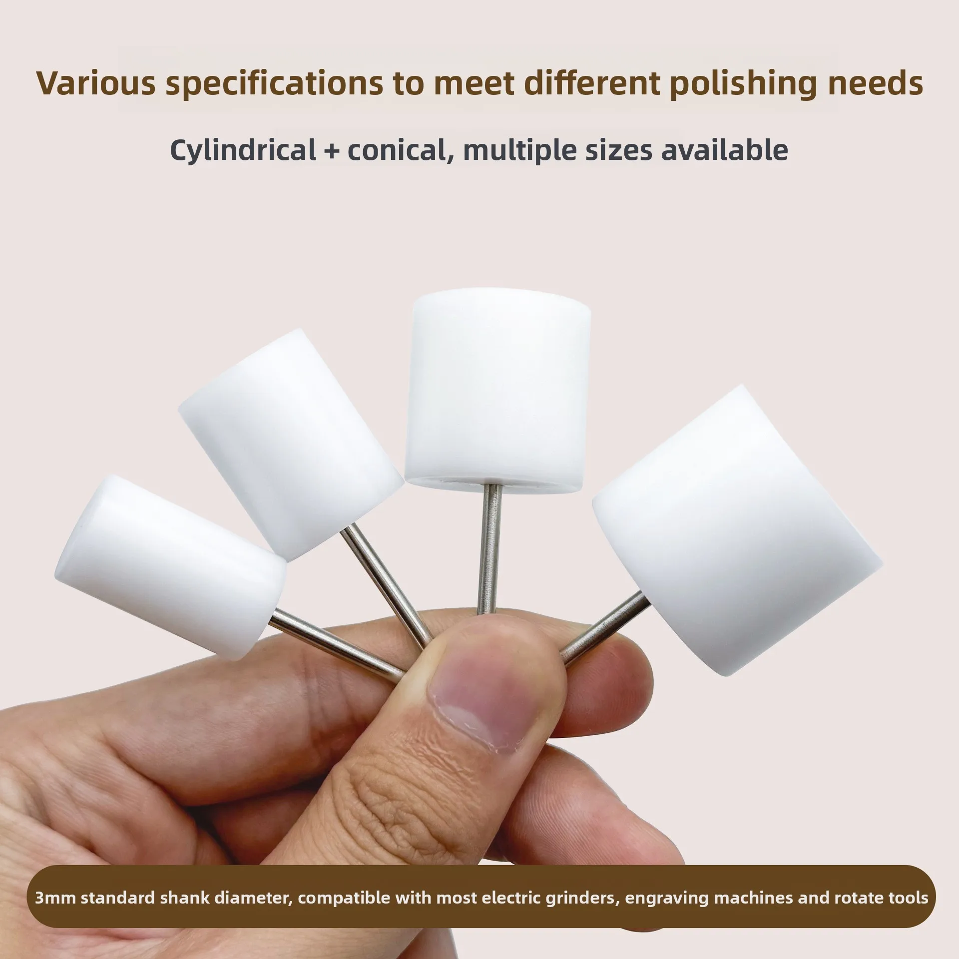 High Hardness Sandpaper Polishing Points Set Cone Cylinder Frustum for Jewelry Durable Grinding Burr for Metal Deburring Polish