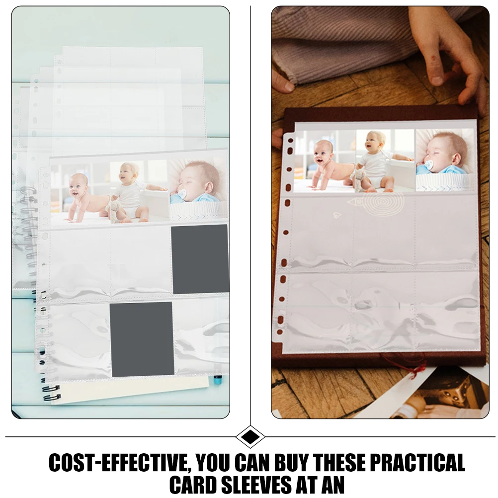 

30 Sheets Photo Storage Bag Cards Holder Trading Protector Pages Binder Sleeves Album Pp