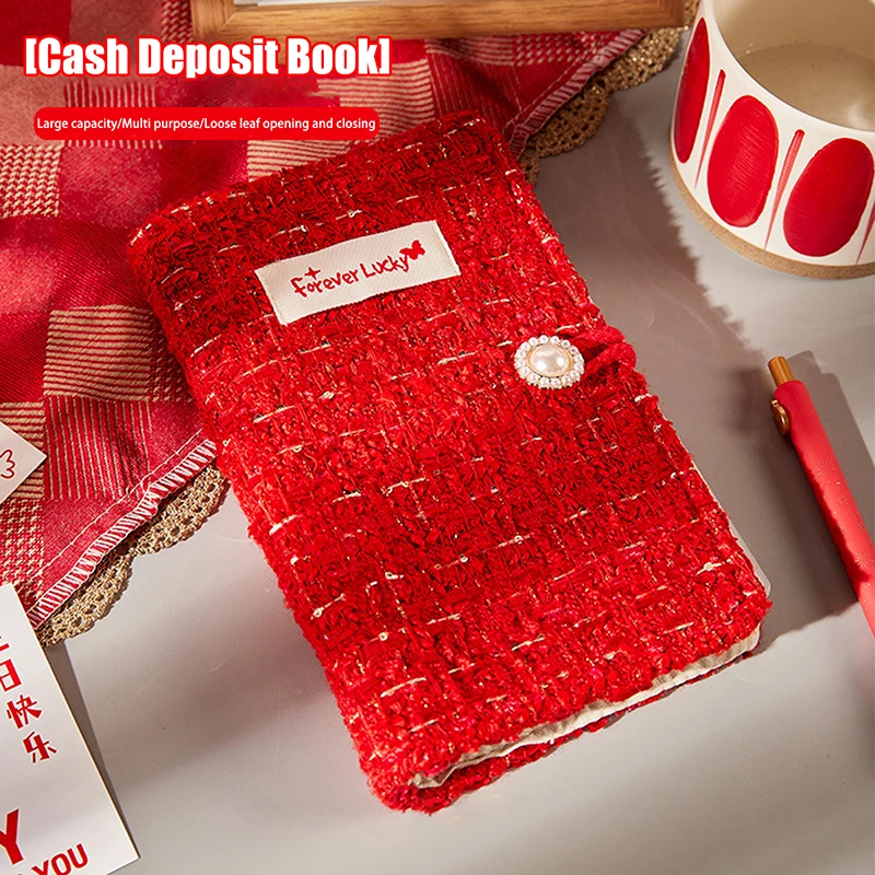 Chinese Style Reusable Challeng Saving Money Notebook Large Capacity Savings Binder Portable Budget Savings Challenges Book