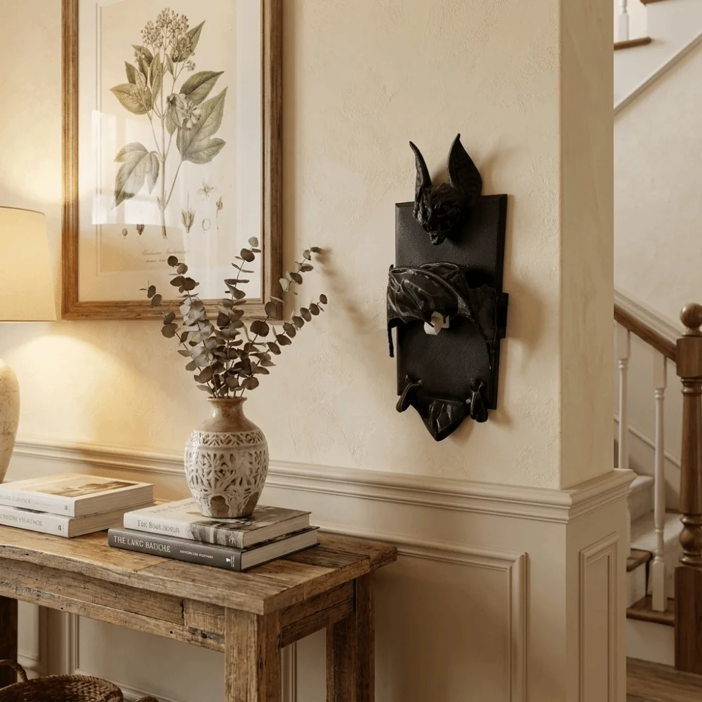3D Printed Bat Light Switch Guard Covers Gothic Style Creative Switch Panels Decorative Movable Plastic Switch Cover Living Room