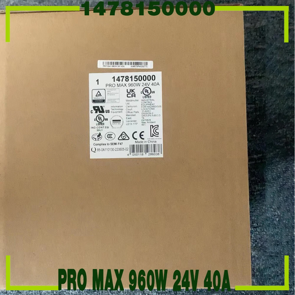 For Weidmuller Switching Power Supply PRO MAX 960W 24V 40A 1478150000 