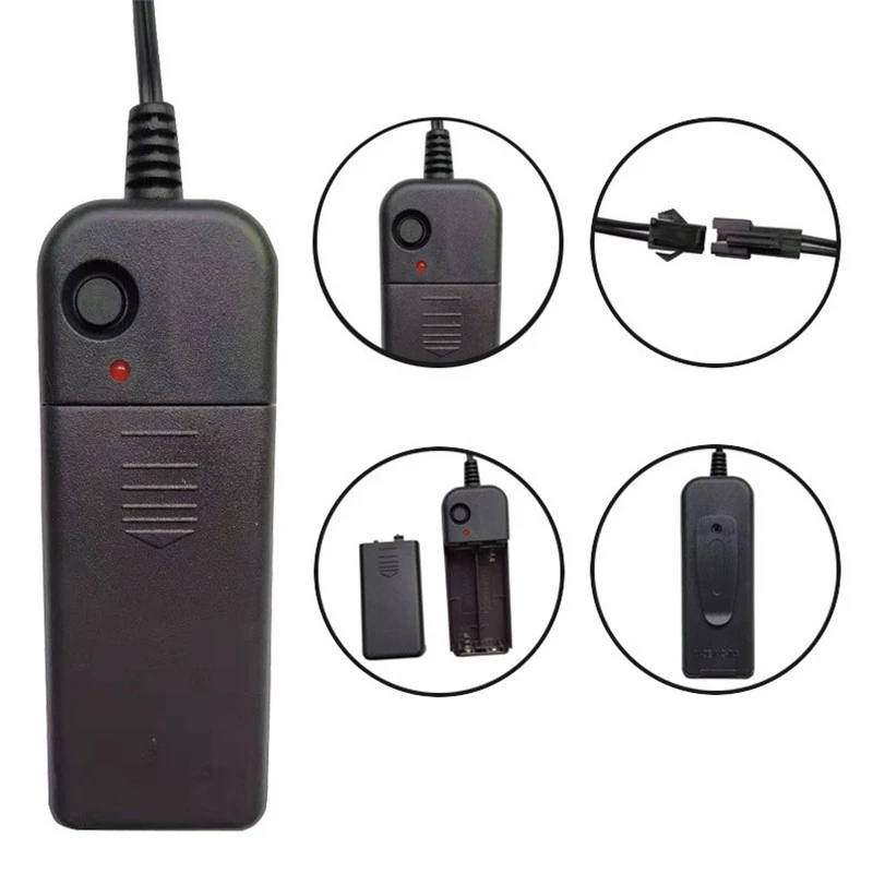 10M Car Interior Led Decorative Lamp Luminous EL Wiring Neon Strip AA Battery  Flexible Ambient Light USB Party Atmosphere Diode