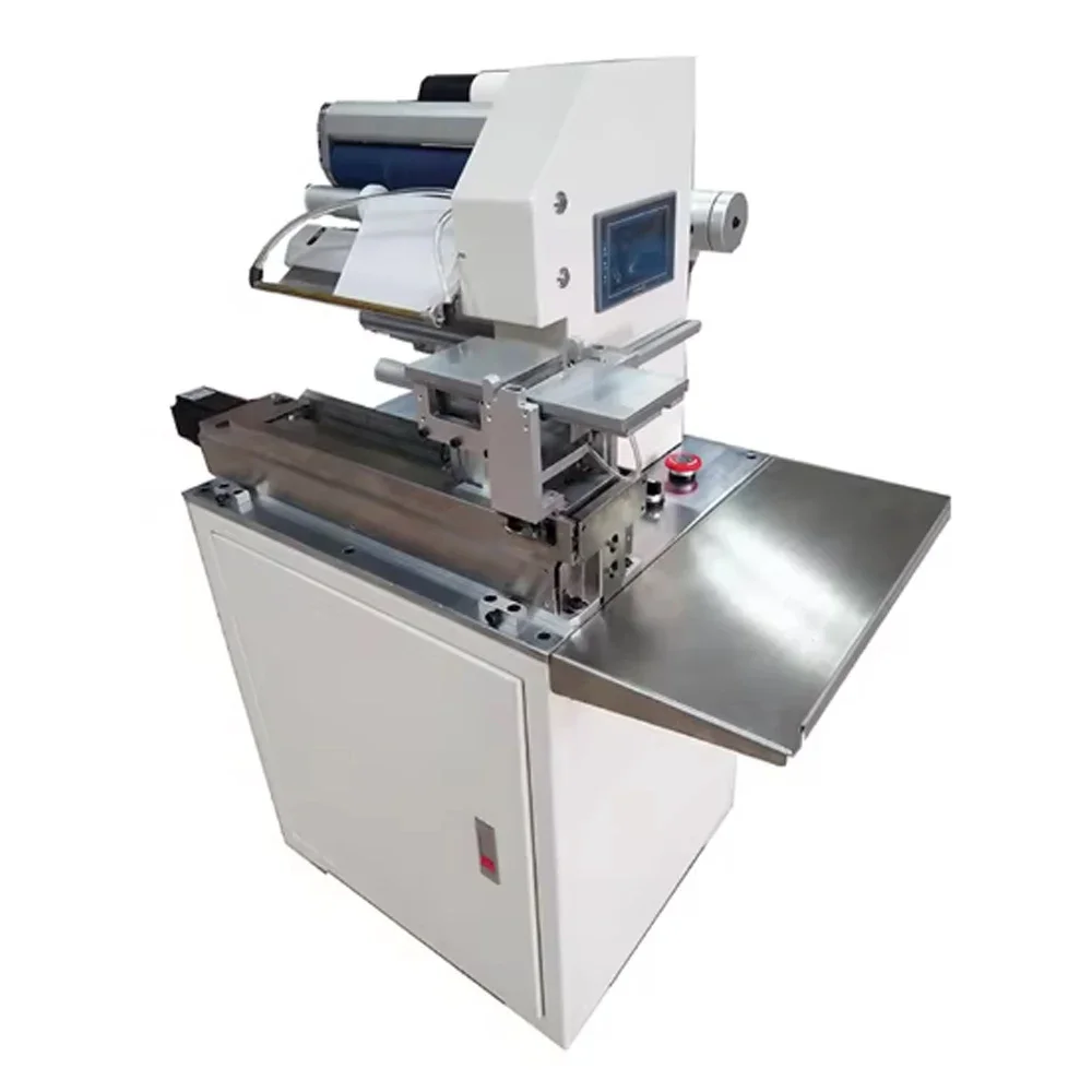 Automatic Flag Sticker Usb Wire Cable Labeler Labeling Machine Folder Toothpick Flag Sticker Folding Machine
