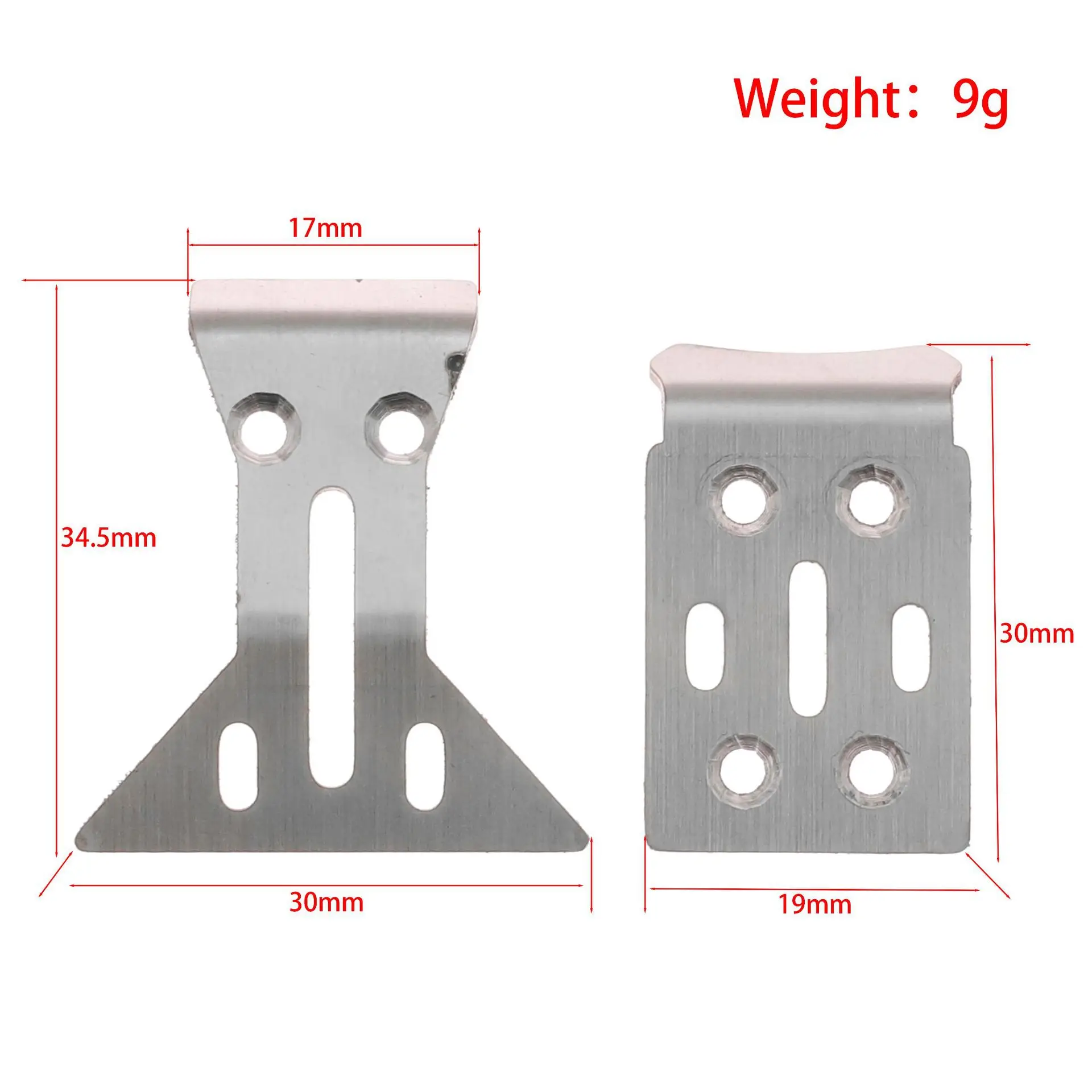 Plaque antidérapante de Protection d'armure de châssis en acier inoxydable en métal pour LOSI 1/24 Micro-B Buggy, pièces de mise à niveau, accessoires