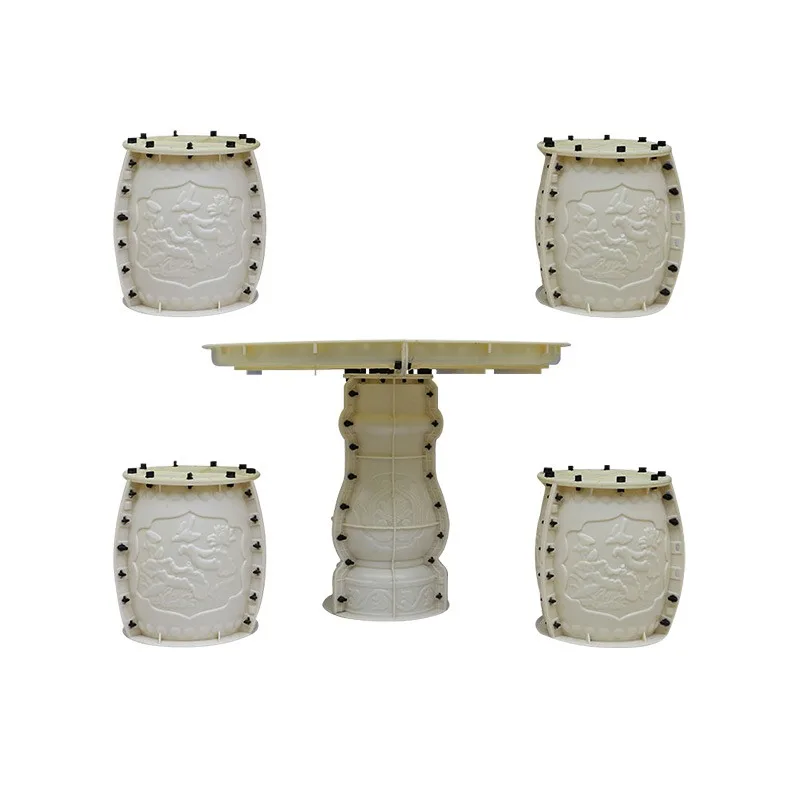 قالب طاولة أسمنتي نموذج مقعد حديقة الفناء الخارجي محلي الصنع #5