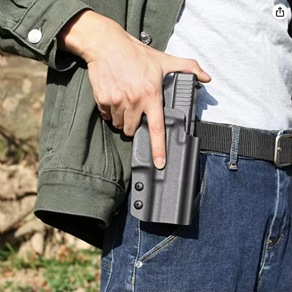 Only Fit Glock 17 19 19X 31 32 45 (Gen1-5) Glock 22 23 (Gen 1-4),OWB Kydex Holster,Fit1.5\'\'-2.25\'\'Belt Red Dot/Optics Compatible
