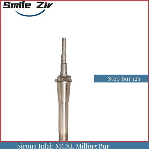 CEREC MCXL Fresa Sirona Inlab Dental paso Bur12S cilindro puntiagudo Bur12s fresa de cerámica para laboratorio Dental Emax disilicato de litio