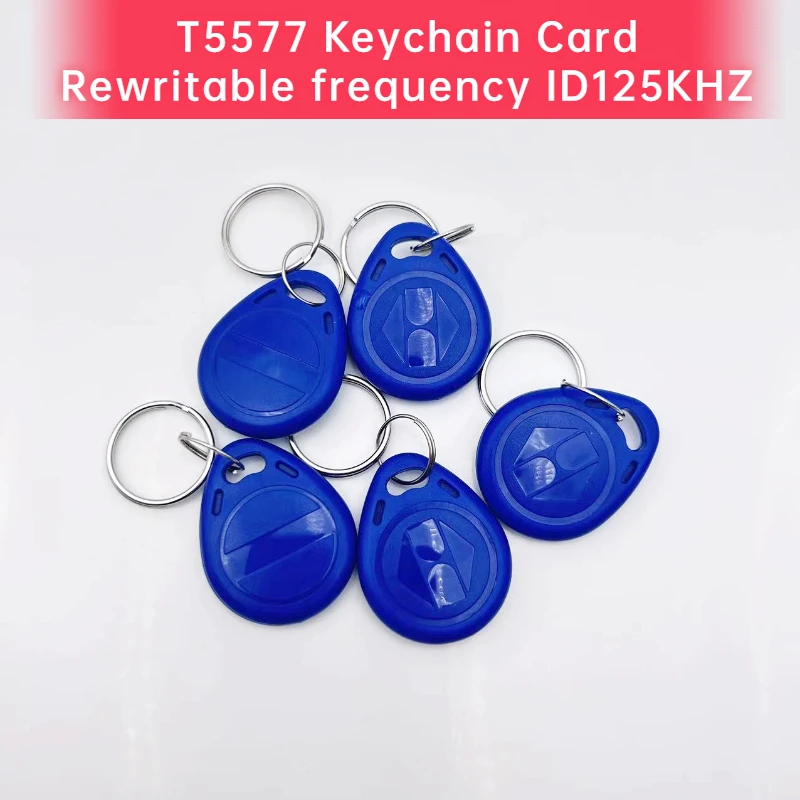 5pcs 125KHZ Frequency ID Card Access Control Copying 5200, Blank Card 5577 Keychain IC Card UID Copying