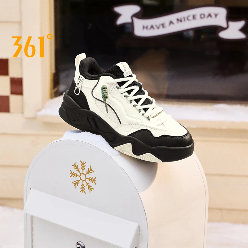 

361 Degrees Thermal Series Women Walking Shoes New Winter Retro Light Rebound Plush Warm Thick-soled Female Sneakers 682446603A