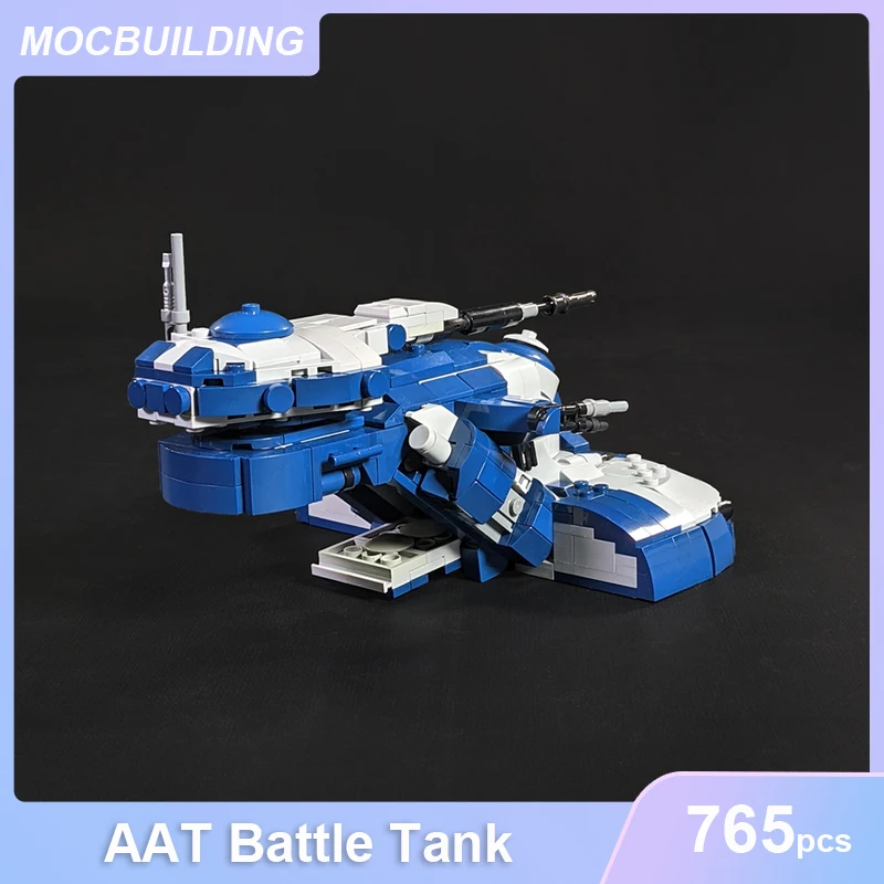 AAT Battle Tank Mini Scale Model MOC Building Blocks DIY Assemble Bricks Creative Educational Display Collection Xmas Toys Gifts