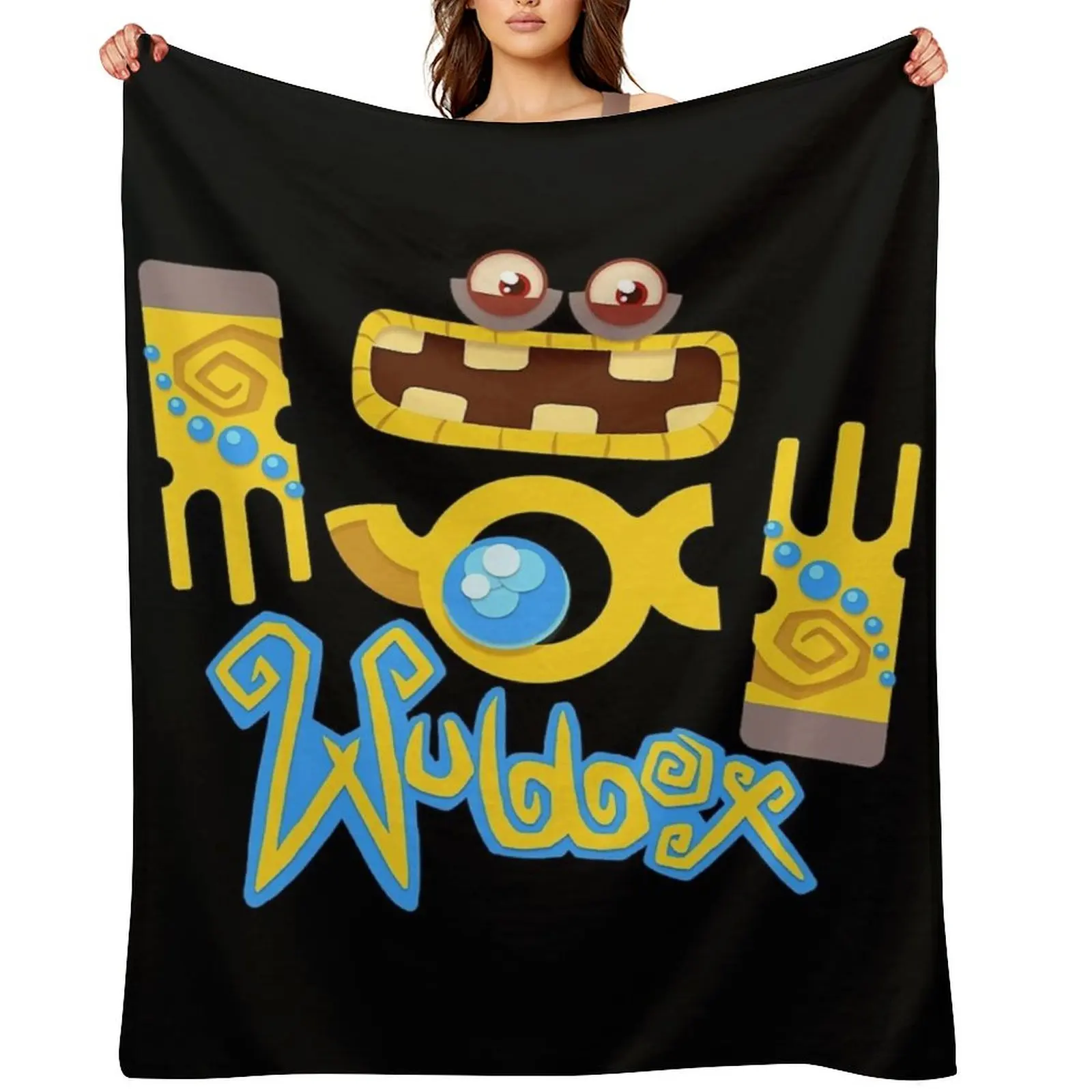 

My Singing Monsters Wubbox Throw Blanket Blankets Sofas Of Decoration blankets and throws Moving Soft Beds Blankets
