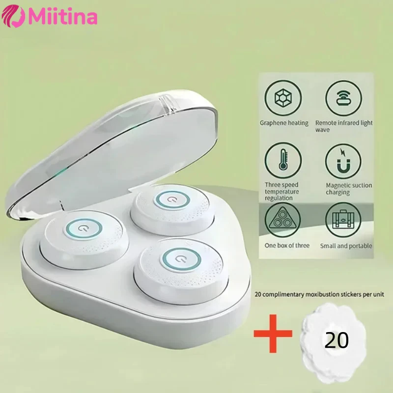 Appareil de moxibustion intelligent avec compresse chaude sans fumée, développement magnétique portable, boîte de moxibustion domestique, cadeau de fête des mères