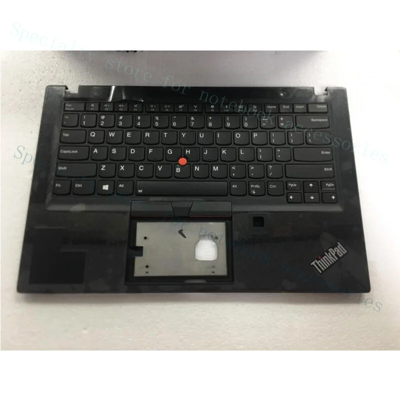 A+For Lenovo Thinkpad T490S T495S C Shell Keyboard W/ Fingerprint Hole 02HM280