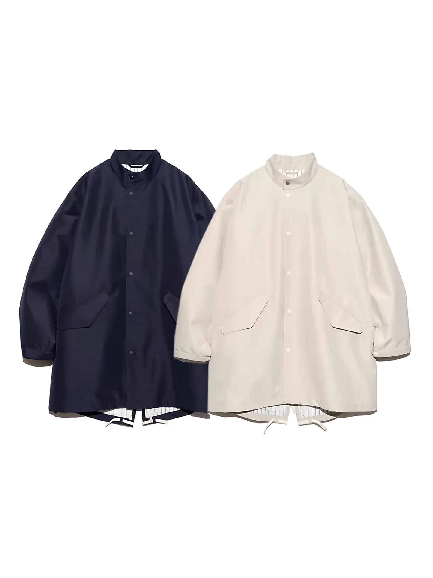 

Japanese Outdoor Casual Loose Windproof Waterproof Stand Up Collar Jacket Fish Tail Windbreaker Jacket