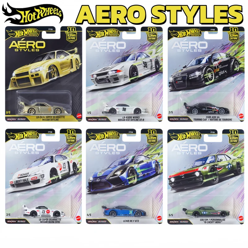 

Hot Wheels AERO STYLES Premium Car Culture FPY86 Nissan Skyline 1:64 Alloy Car Model Collection Toy Boy's Birthday Surprise Gift
