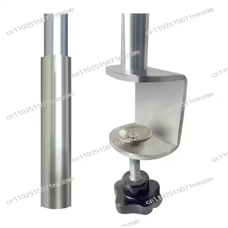 Adjustable Height Forehead & Chin Rest Bracket Clamp-On Fixing Stand for Ophthalmic Linear Training Instrument Lab Table
