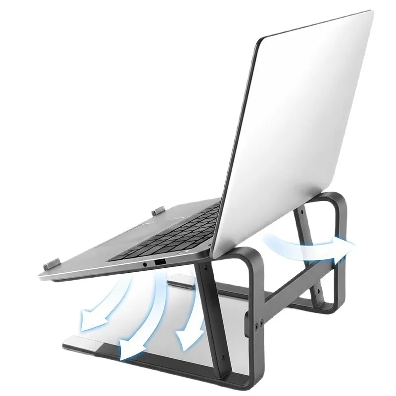 Carbon Steel Laptop Stand Desktop Vertical Riser Holder Portable Tablet Stand Computer Cooling Bracket for Notebook PC Desk Rack