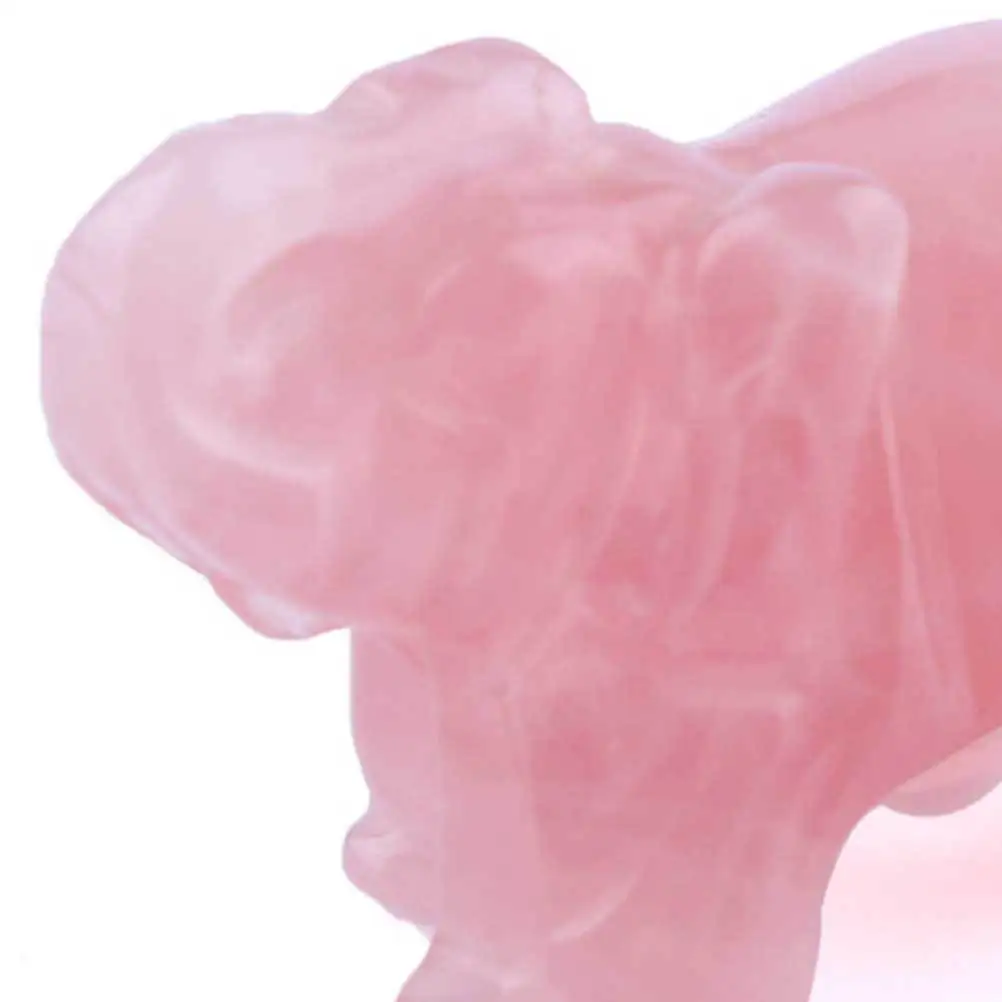 

Decorative Elephant Pink Crystal Decoration Desktop Shaped Ornament Home Crafts
