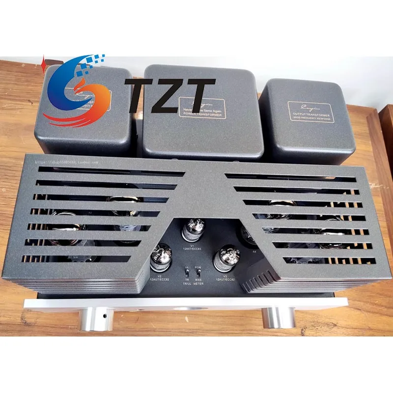 TZT MT-35 MK3 Amplificatore di potenza valvolare elettronico HiFi 36W + 36W 4xEL34 Amplificatore valvolare con VU Meter con/senza Bluetooth5.1