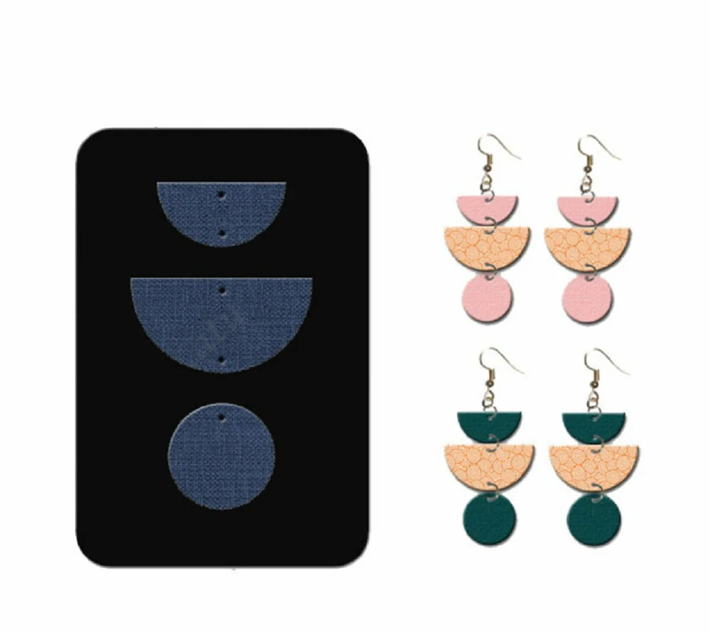 

Leather Earring Cutting Dies DIY Handmade Earrings Wooden Die Cutter Scrapbooking Templat Suitable For Big Shot Machines