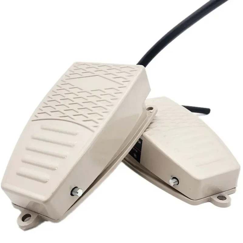 1 PCS,Aluminum Shell Momentary Electric Control Foot Pedal Switch,5A/15A 250V AC,For Spot Welding Machine  Non-Slip Metal,SPDT