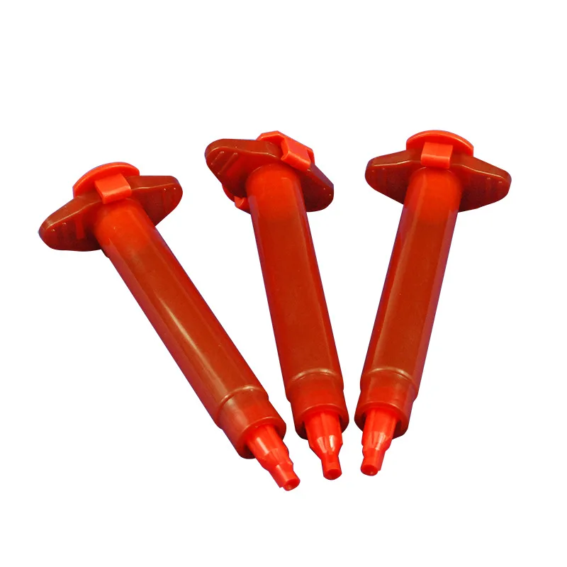 20 pezzi siringa industriale siringa di erogazione anticorrosiva ambra piccola capacità tipo usa siringa coperchio posteriore spina set di quattro pezzi