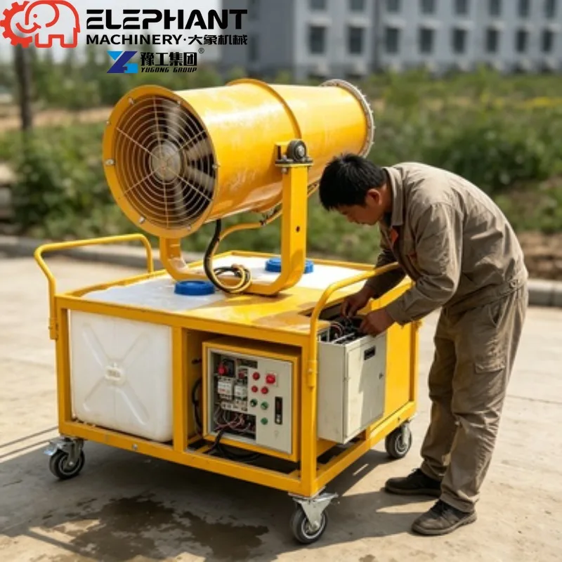 40 Meters High Pressure Fogging Water Automatic Sprayer Electric/Diesel Driven For Urban Roads & Mining Areas