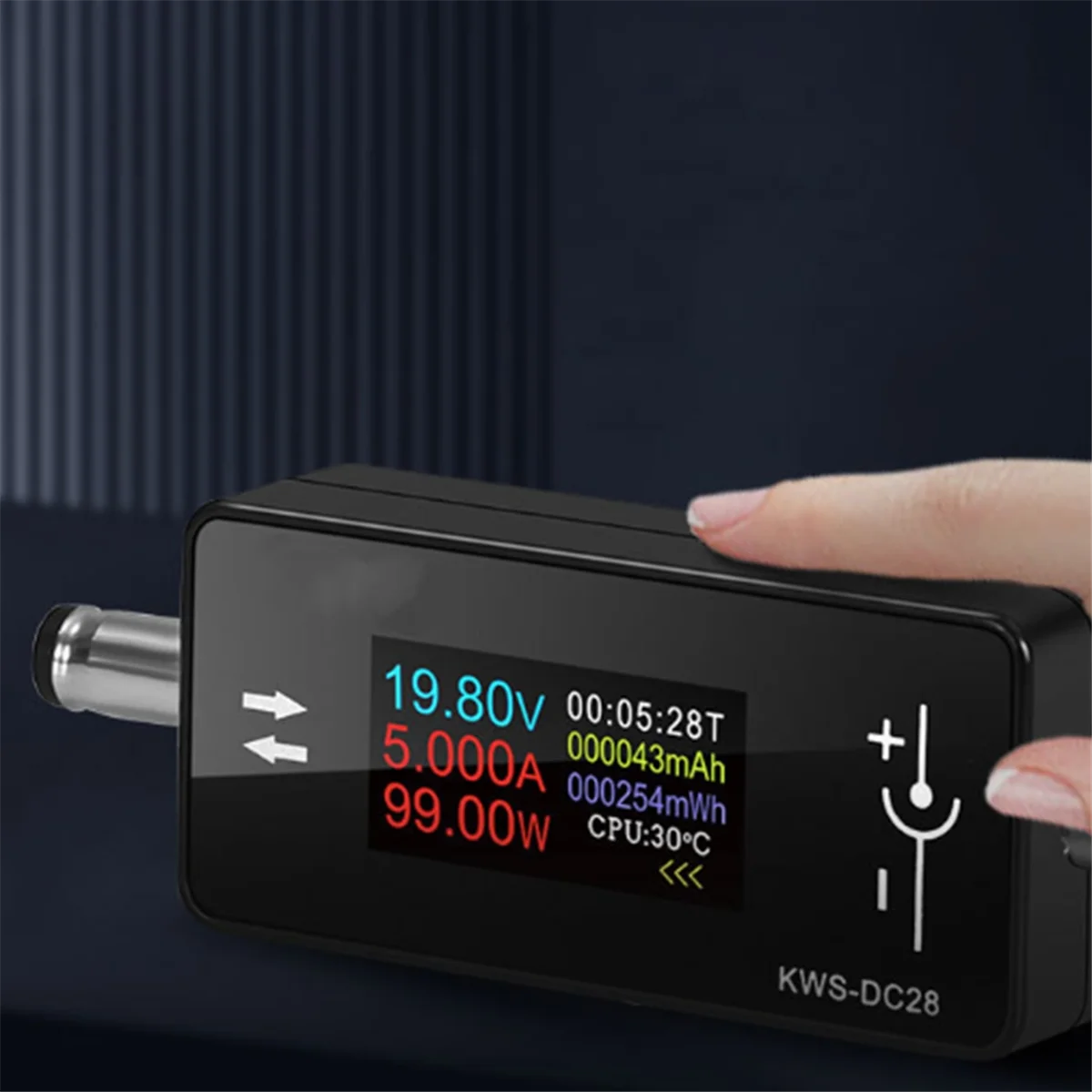 2025 + KWS-DC28 0,96 pulgadas TFT HD pantalla Digital voltaje CC amperímetro medidor de potencia probador de carga de teléfono móvil Detector electricista