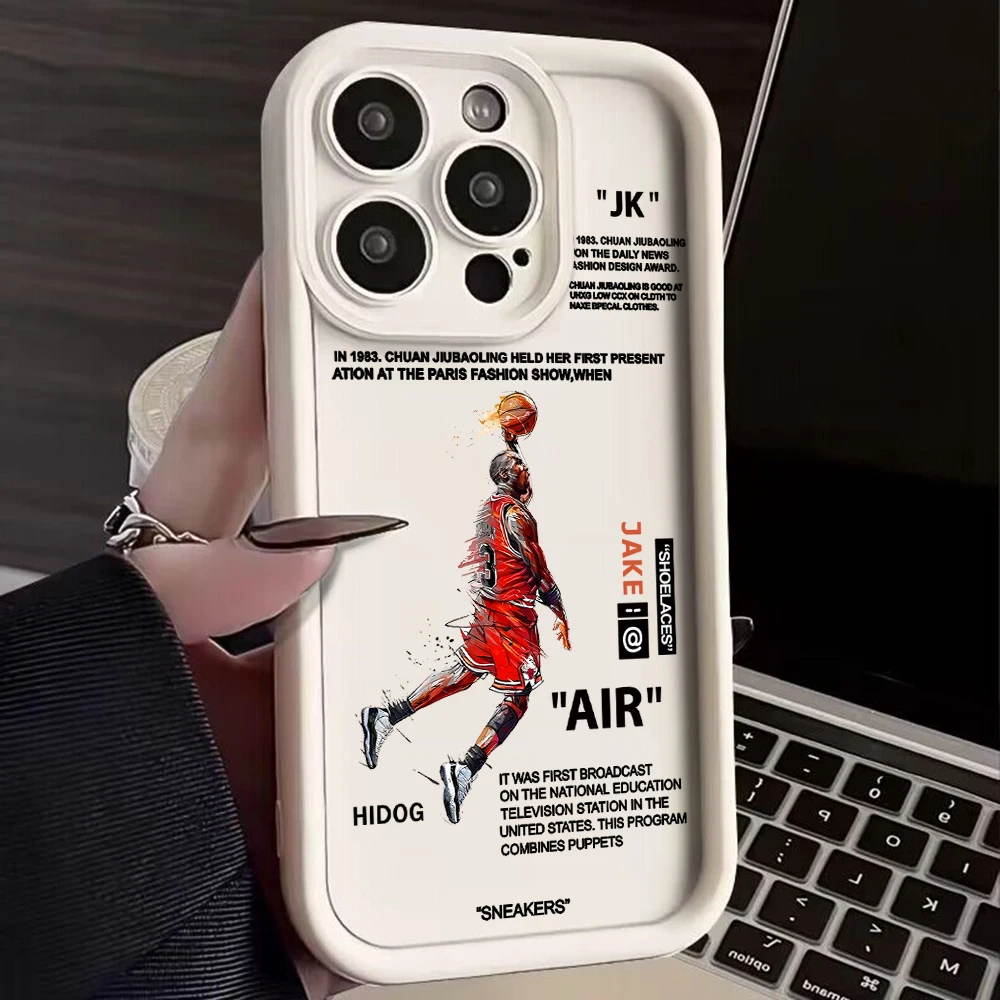 Luxury Brand Sneakers Basketball Player Phone Case for OPPO Realme 12 C20 C21Y C31 C33 C35 C53 C55 4G 5G Cover With Hand Strap