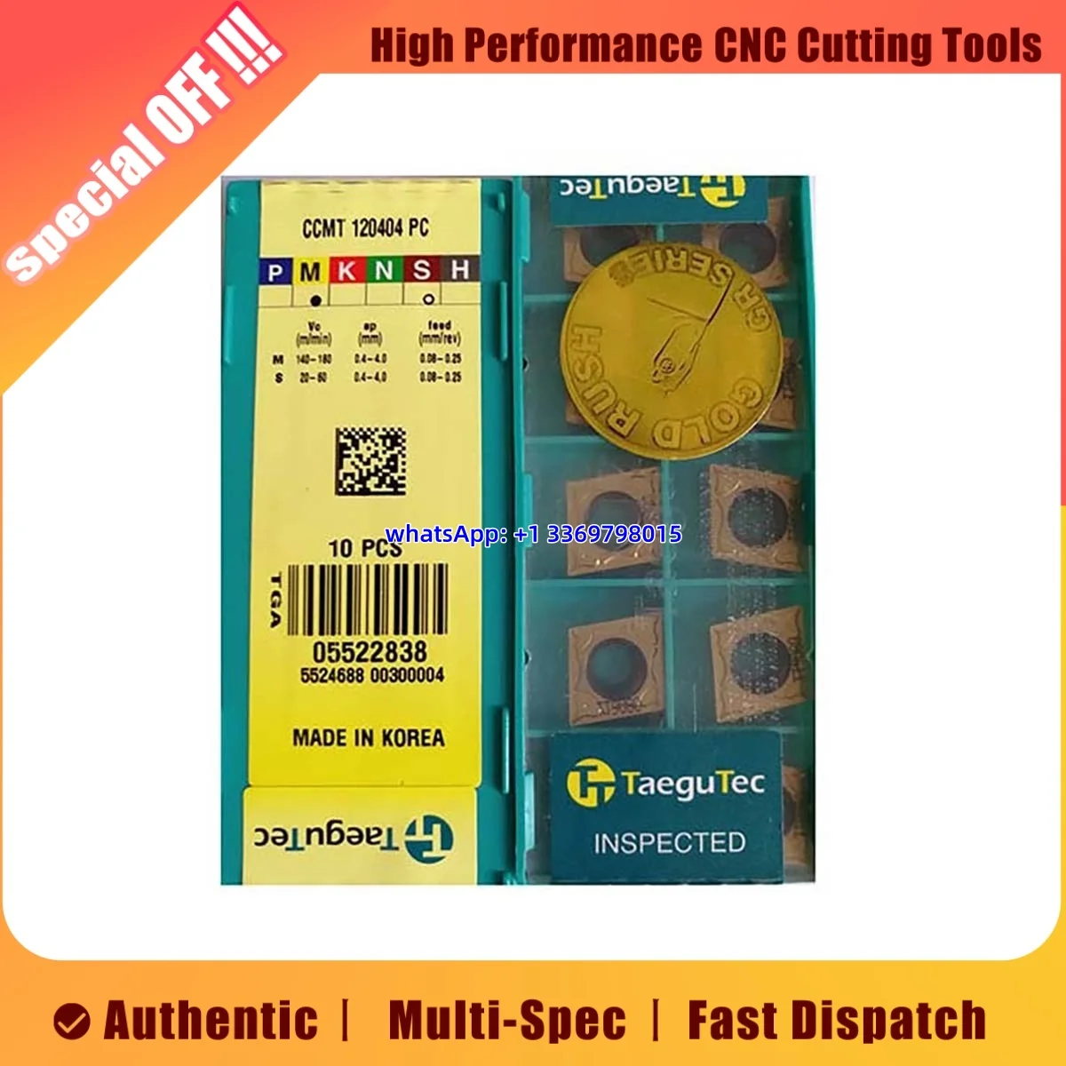 

Original CCMT0602 04 08 09T304 08 120404 08 CNMG1204 04 08 12 CNMG1606 12 -PC FG MT EA EM ET FA TT9080 Turning Insert