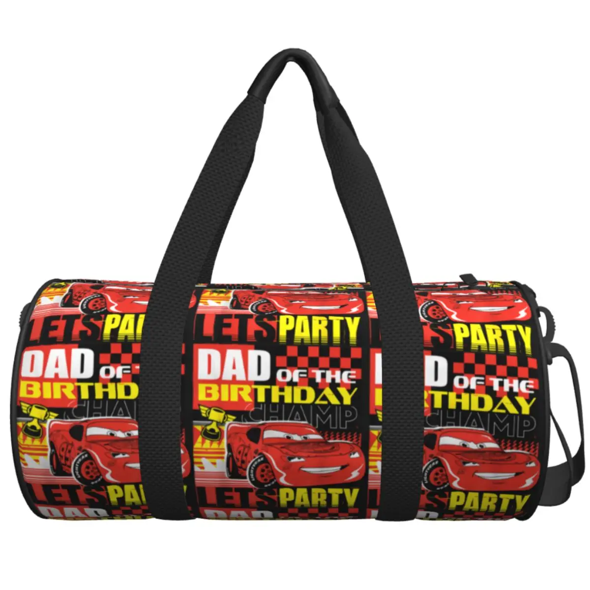 

Cars Dad Of The Birthday Champ Party Lightning McQueen Дорожная сумка Большие спортивные сумки Оксфорд Мужская дизайнерская спортивная сумка Сумка для йоги и фитнеса