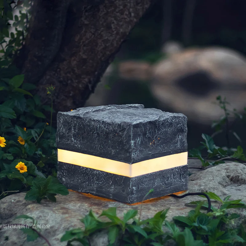 Tourism merchandise IP65 Light Emitting Diode Landscape Light Outdoor Stone Model Striped Light