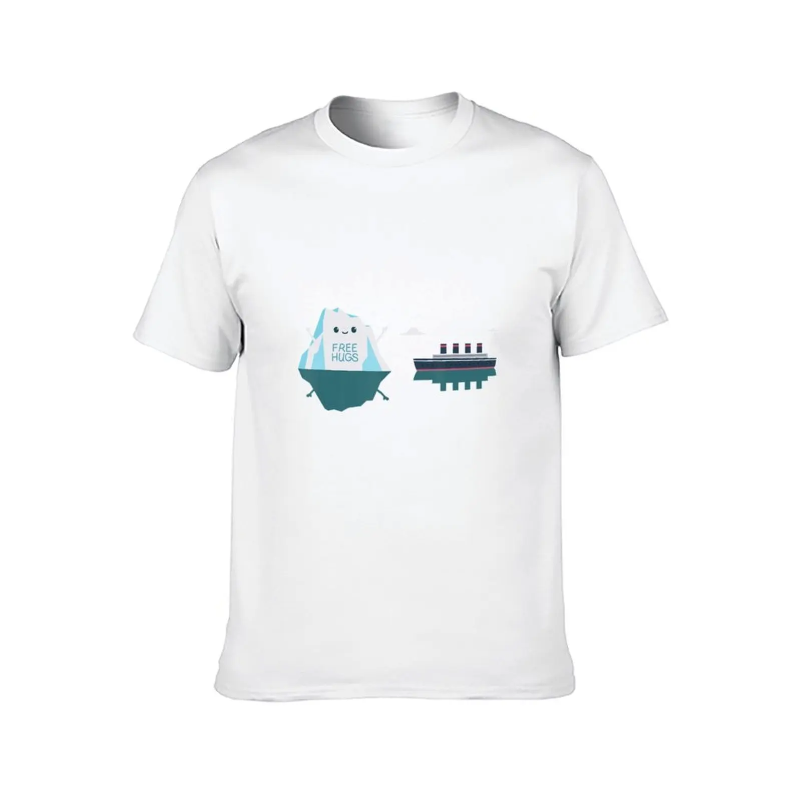 Retro engraçado titanic cruzeiro navio iceberg 1912 camiseta essencial t camisa masculina gráfico t camisas camiseta