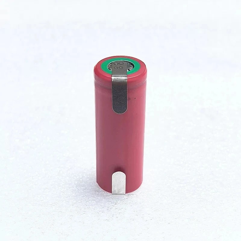 For Sanyo 18500 battery 3.7V 1700mAh, flat head rechargeable lithium battery, with solder
