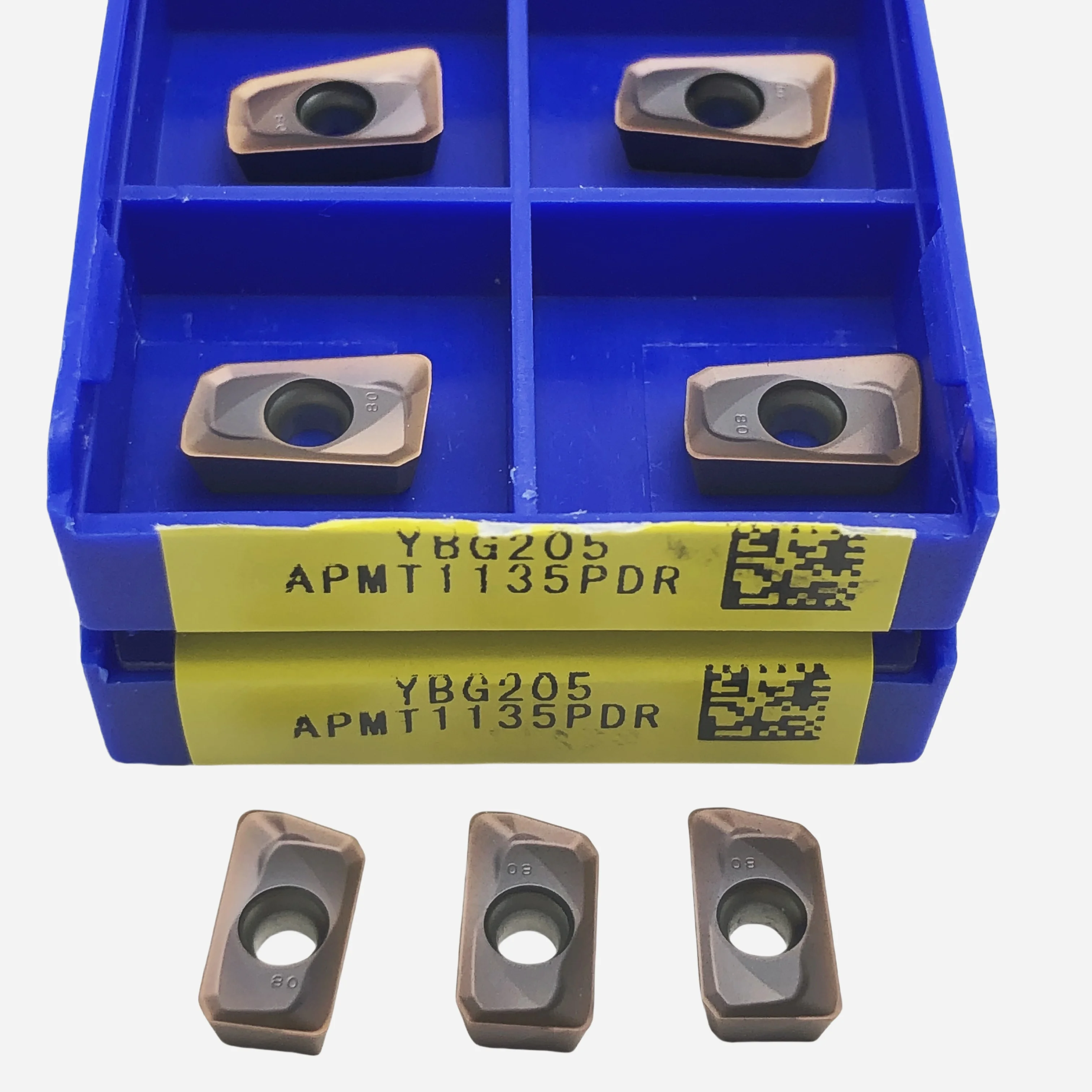 Carbide Insert Tool, Alta Qualidade, APMT1135PDER YBG205 APMT160408PDER YBG205, 100% Original APMT1135 APMT160408PDER, 10Pcs