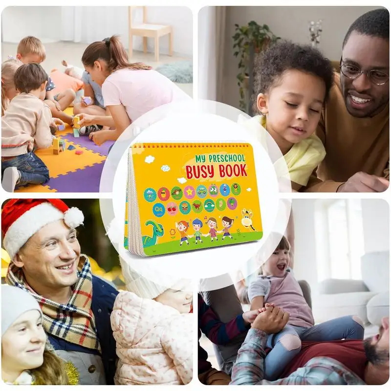 Livre d'apprentissage pour tout-petits, nettoyage de la maternelle, activités d'apprentissage althavec 15 sujets, coloré