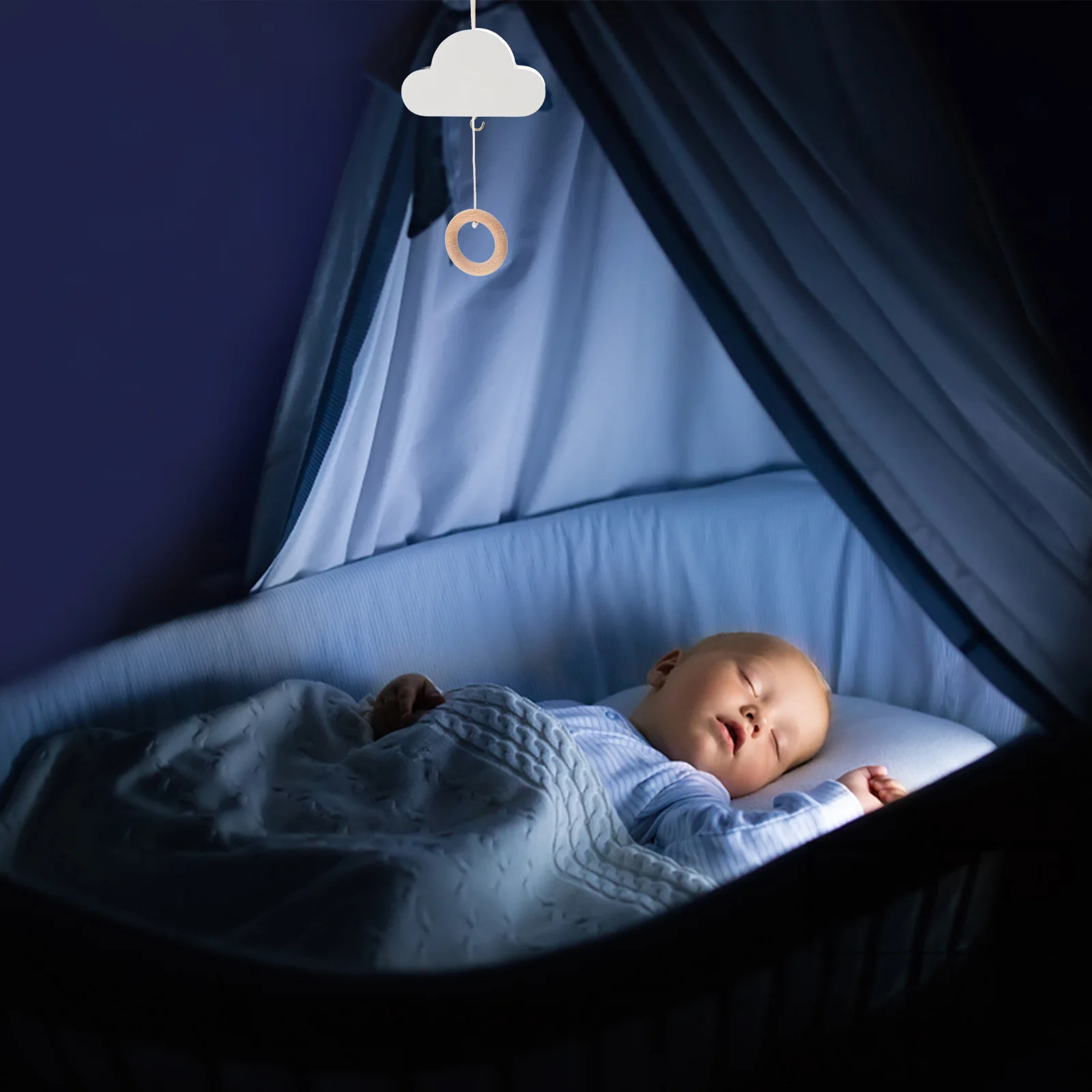 Shaped Minimalist Nursery Decor Soothing Musical For Newborns Boho Mobile Adjustable Crib Handmade Ceiling