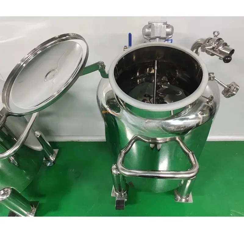 100L/500L Storage Tank with Pneumatic Agitator Mixing Vessel for Perfume Alcohol Shampoo