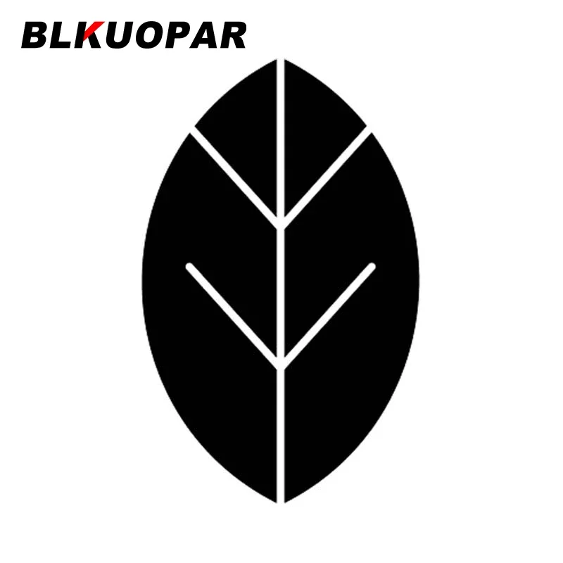 

BLKUOPAR Leaf Black Concept Silhouette Car Stickers Sunscreen Creative Decal Original Laptop Air Conditioner Decor Car Goods