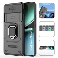 For OnePlus Nord 4 5G Case Car Magnetic Ring Stand Armor Phone Cases for One Plus Nord4 1+Nord 4 2024 CPH2663 6.74\