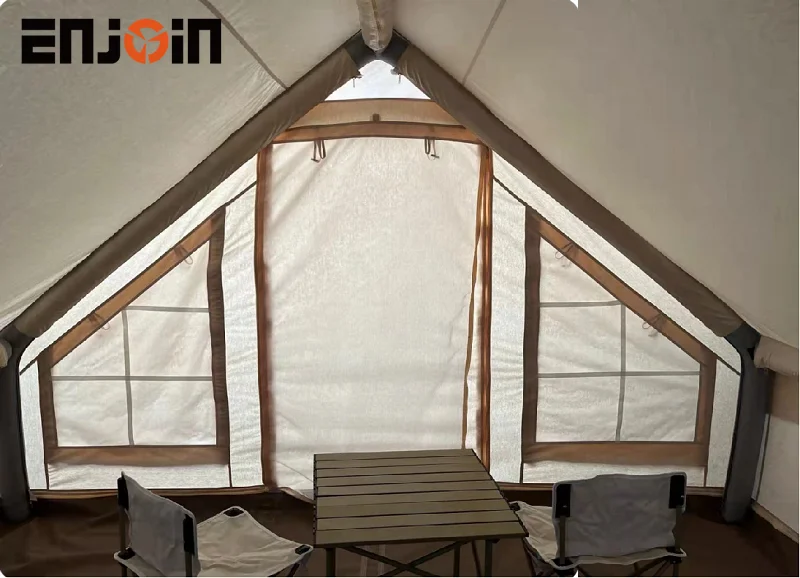 ENJOIN Large Inflatable Tents for Camping 4-6 Persons Outdoor Camping Extend Air Pole Inflatable Tent