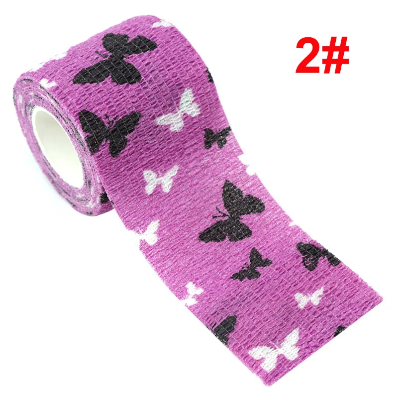 Elastic Self Adhesive Bandage Wrap 2.5-10cm for Sports Tattoo Joint Finger Knee Support Pet First Aid Breathable Colorful
