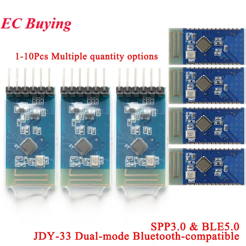 1 szt.-10 szt. Moduł Bluetooth dwumodowy JDY-33, kompatybilny z Bluetooth, port szeregowy Slave SPP-C, JDY33 BT 3.0 SPP3.0, kompatybilny z Ble 4.2, HC-05, HC-06