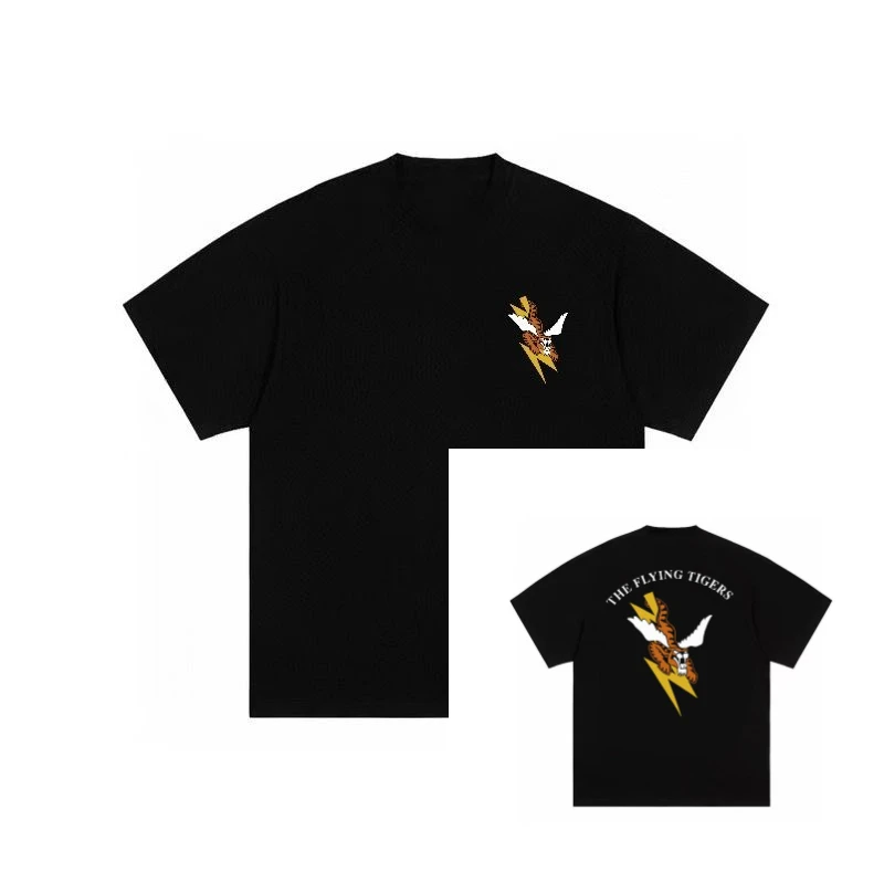 

American Hip Hop 25SS Retro Trend Fashion European and American Style Oversized Street Men's and Women's Short Sleeve T-Shirt