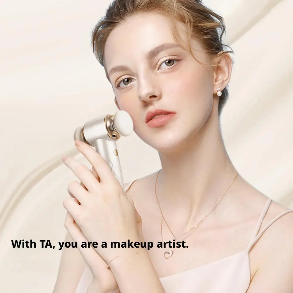 Mini máquina elétrica de sopro de pó altamente eficiente, acessórios recarregáveis com esponja de velocidades, múltiplas 3 maquiagem e u8t8